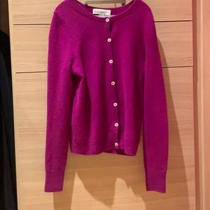 Purple cashmere cardigan